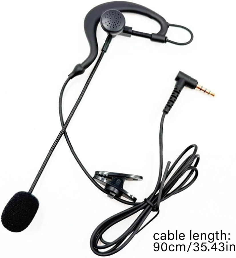 Headsets Microphone, Real Time Intercoms Referees Headsets Microphones Clear Sound Noise Elimination Portability for Sports Officials Football Skiing ATV Noise Cancel (B)