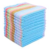 Egles Kitchen Dish Cloth 100 Cotton Dishcloths Square Terry Towel 12x12inch, 12pcs