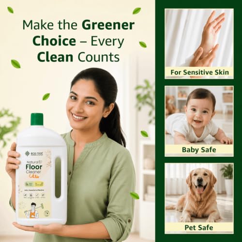 Image of Natural Floor Cleaner Liquid - 5L Pack For Home, Kitchen, Bathroom & Pet Areas, Herbal Enzyme-Based for Daily Mopping, Biodegradable, Chemical Free, Baby & Pet Safe, Multi-Surface Use