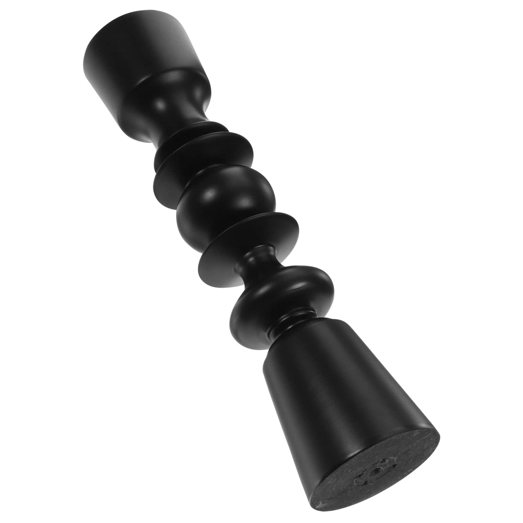 Candelabro de Madera Maciza Estilo Europeo para Boda y Mesa | Negro, Diseño Retro y Sencillo, Adorno para Dormitorio y Fiestas de Invierno, Pieza Central de Mesa