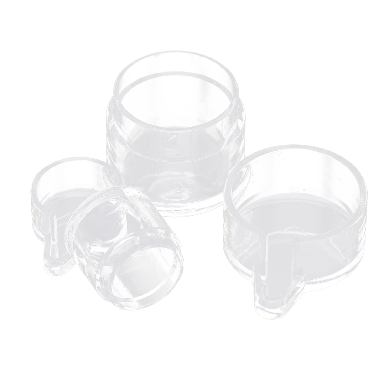 FONDOTIN 2Pcs Water Feeding Bowl Durable Drinking Bowls Lightweight Compact Design Transparent Water Level Indicator Easy to Clean Store for Nest