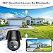 Solar Security Cameras Wireless Outdoor, 2K Pan/Tilt 360° View Solar/Battery Powered WiFi Cameras for Home Security with AI Motion Detection, Spotlight, 2-Way Audio, Siren, IP65, SD/Cloud Storage