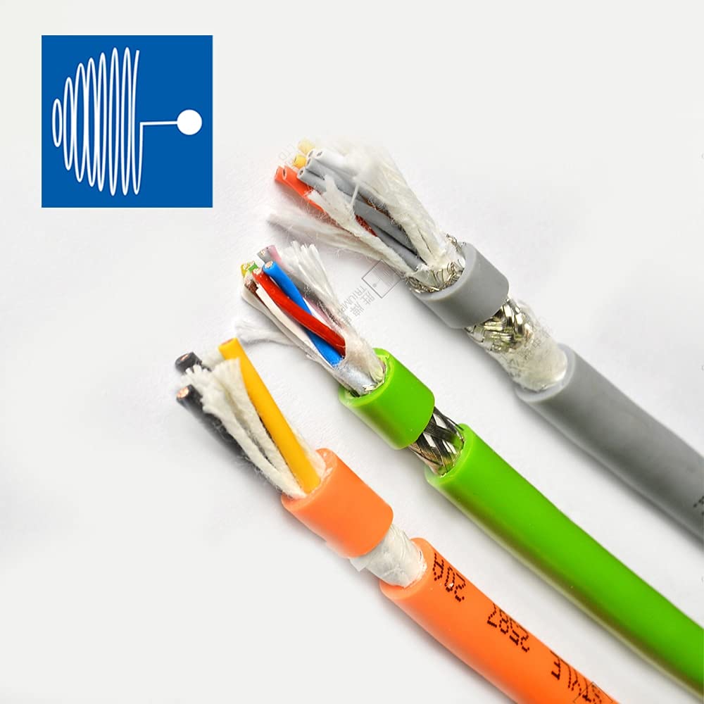 Davitu Wires & Cables - Cable 5M 20886 1.5mm 2.5mm 4 core Drag Chain Data Cable Ultra High Flexible Shielded Multi core Orange Towline Wire - (Color: Shielded, Length: 5m, Specification: 4X1.5MM)