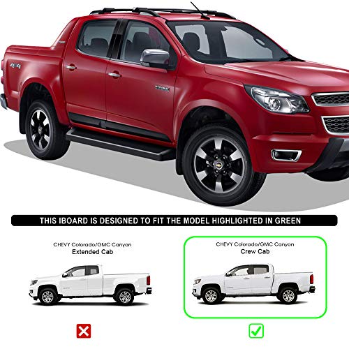 Estribos laterales aluminio negro para Chevy Colorado miniatura 2