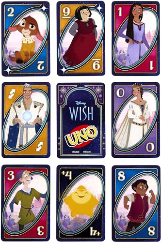 Mattel UNO Disney Grußkarten Set für Kinder, Erwachsene und Familie mit Spiel und Film inspirierter Regel – Bild 5