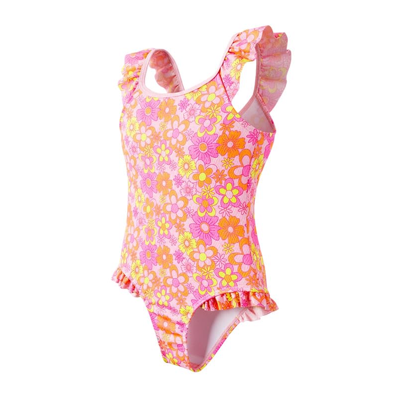 Image of Angel season Girls Swimsuits Kids Bathing Suit One Piece Swimwear with UPF 50+ Cute