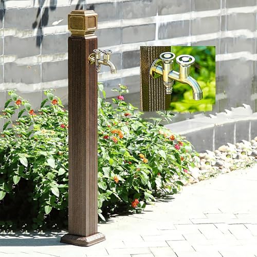 Generisch Wassersäulen-Gartenpumpe Multifunktion Wassersäule Garten Wasserhahn Säule Wasserentnahmestelle Wasserhahn Garten Auslaufhahn Frostsicherer Außenwasserhahn,A,110CM