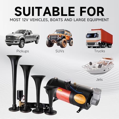 Banhao BH-SGQG Train Horns Kit For Trucks 180Db Super Loud Truck Air Horn thumb #3
