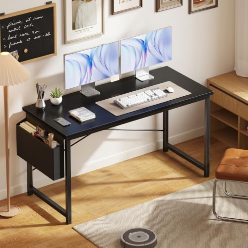 Image of OLIXIS Computer Desk, 55 Inch Gaming Desks for Home Office Small Spaces