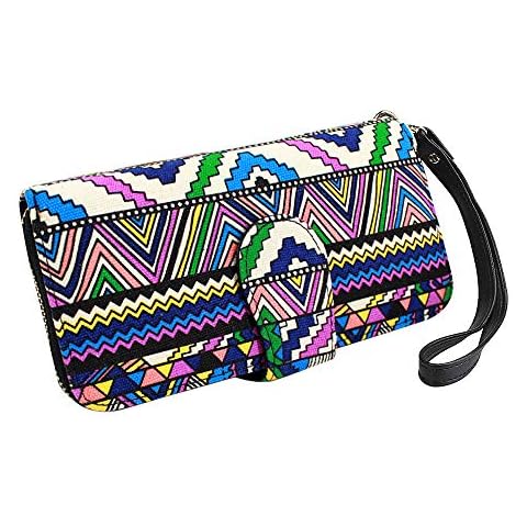 LA HUATE Bohemian Wallet with Wrist Strap Cover