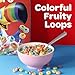 Kellogg's Froot Loops Breakfast Cereal, Fruit Flavored, Breakfast Snacks with Vitamin C, Large Size, Original, 13.2oz Box (1 Box)