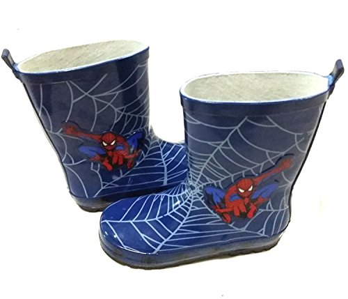 Spider-Man Boy Kids Wellington Boots Wellies Rain Boot (Toddler/Little Kid) (13M US Little Kid) Blue