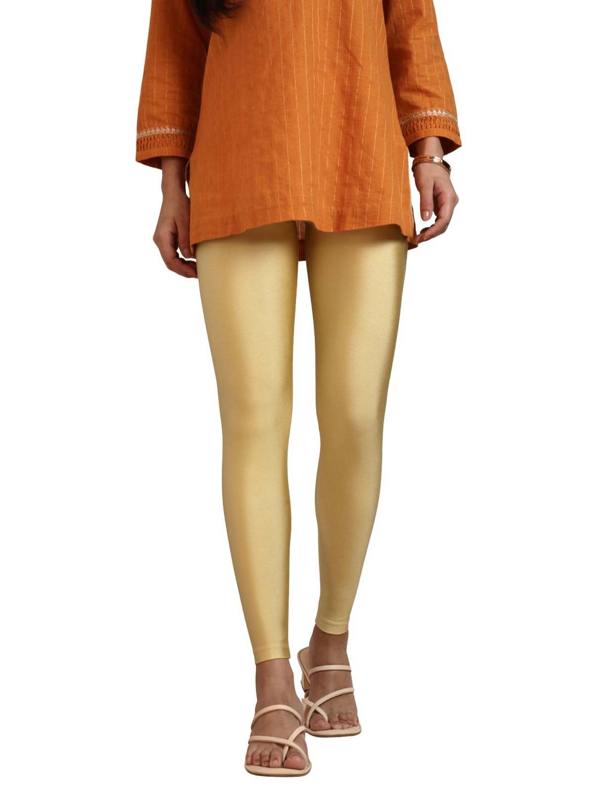 Twin Birds Women's Shimmer Legging - Radiant Series - No Marks Elastic Band - Snug fit Comfortable Active Wear S - 2XL