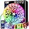 Keepsmile Led Strip Lights 15M with Music Sync,Bluetooth Smart App Control Color Changing Indoor Led Light Strips with Remote,Flexible Lights for Bedroom Birthday Home Party Christmas Decor