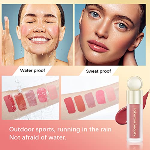 3 Pcs Soft Liquid Blush, Beauty Blush Makeup For Long-Lasting, Natural Skin Tint, Moisturizing Face Blush Stick For Cheek, Natural Matte Finish Looking(#02Happy+#03Hope+#04Love) #TOP4