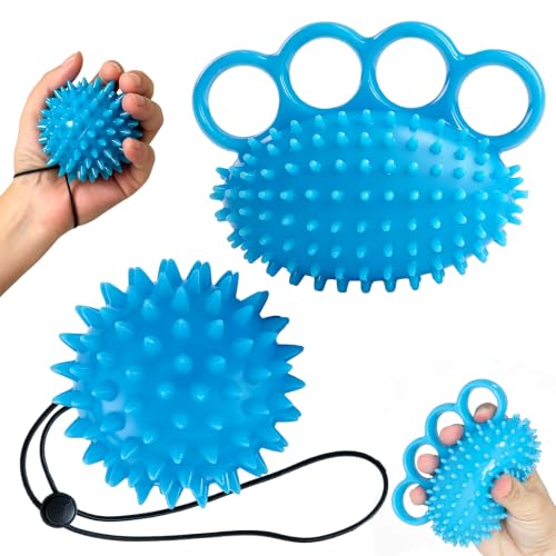 Hiacinto Hand Trainer Finger Trainer Ball, Finger Trainer & Hedgehog Ball