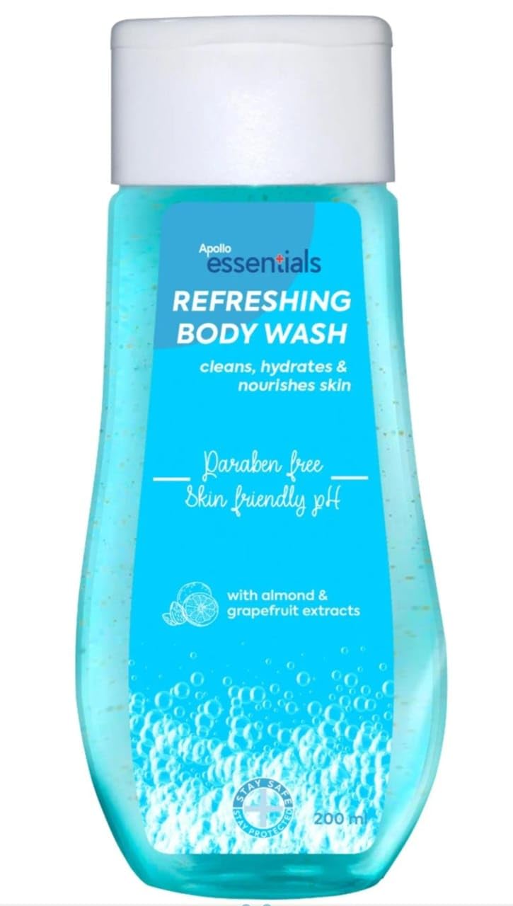 essentials Refreshing Body Wash with Almond and Grapefruit Extracts, Paraben Free, 200 ml-image-7