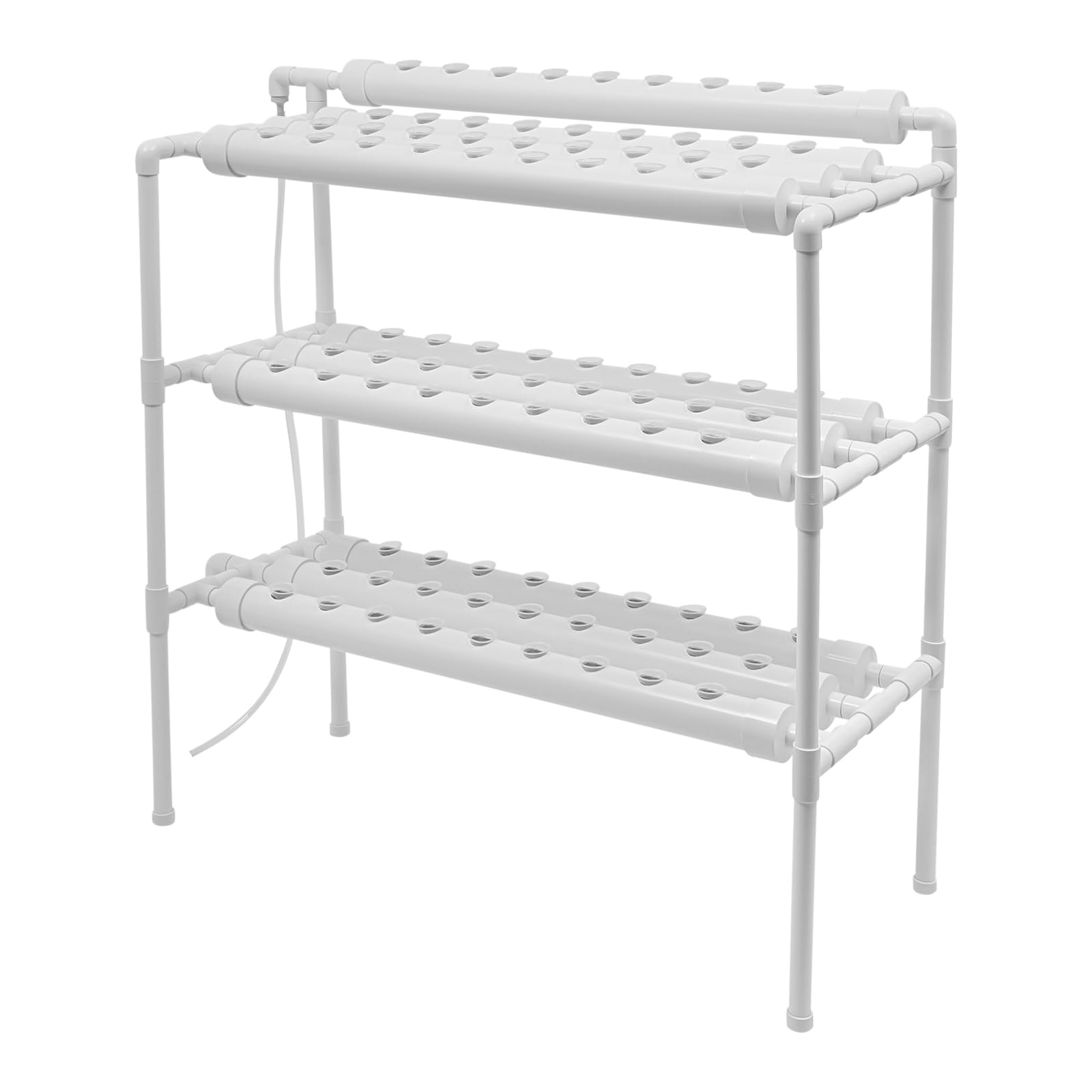 Hydroponic Grow Kit Mit 36/54 Pflanzstellen,Hydroponic Site Grow Kit,Hydroponisches Anbausystem,PVC Erdlose Pflanzenanbau-Systeme,FüR Haus,Garten Und BüRo (90 Pflanzstellen)