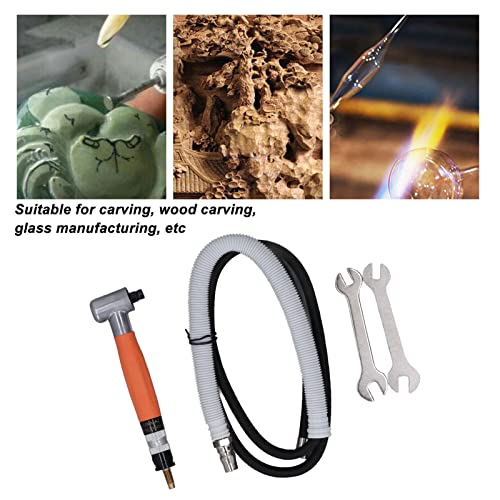 Right Angle Pneumatic Pen Die Grinder 50000 Rpm 90 Degree Angled High Speed Air Pencil Die Grinding Machine 3.0Mm Collet #TOP4