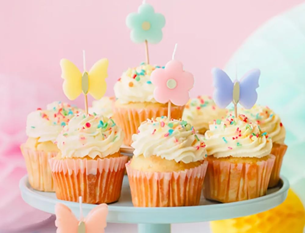 Lot De 634 Fleurs Et Papillons Pour Décoration De Gâteaux - 320 Décorations De Cupcakes En Forme