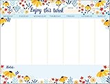 Black Eyed Susans Weekly Planner Pad with Attachable Magnet
