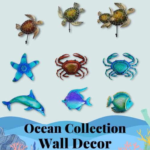 Comfy Hour Under The Sea Collection 6" Two Swimming Dolphins Coastal Ocean Theme 3D Wall Decorative Frame, High Gloss Finish, Polyresin #TOP3