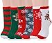 Christmas Socks for Women,Aniwon 6 Pairs Christmas Fuzzy Socks Soft Cozy Socks Warm Socks Holiday Crew Socks