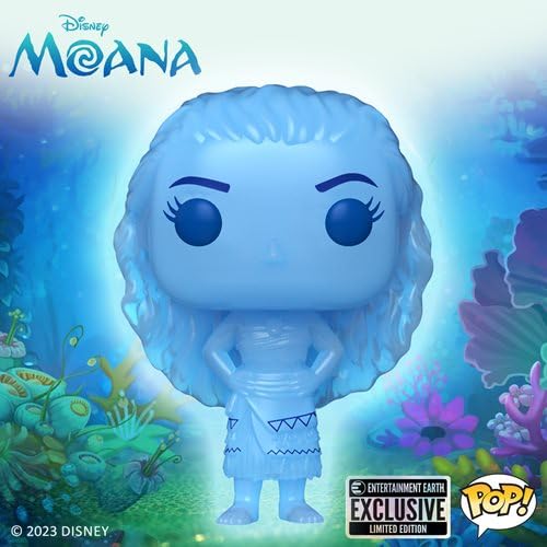 Funko Pop! Disney: Moana – Moana (translúcido) Entertaiment Earth exclusivo junto com um protetor de