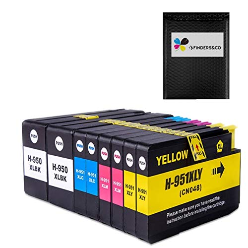8 Pack Compatible HP 950 951 XL 950XL 951XL Combo Ink Cartridge Replacement for HP OfficeJet 8100 8600 8610 8620 8630 8640 8650 8660 8615 8616 8625 251DW 276DW (2BK 2C 2M 2Y)