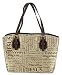 Brown Purse 9 x 11.5 inch Fashion Jacquard Fabric Bible Cover Case with Handle