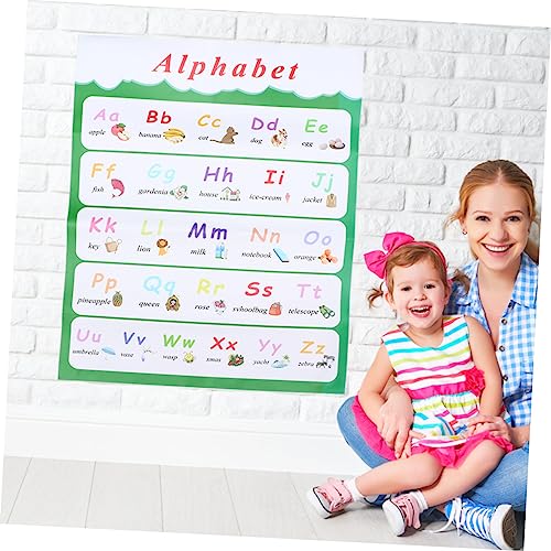 Ciieeo 2-Teiliges Kidcraft-Spielset Für Alphabet-Spielset Pädagogisches Poster Für Vorschulkinder Pädagogisches Spielzeug Pädagogisches Poster Kursivpapier – Bild 3