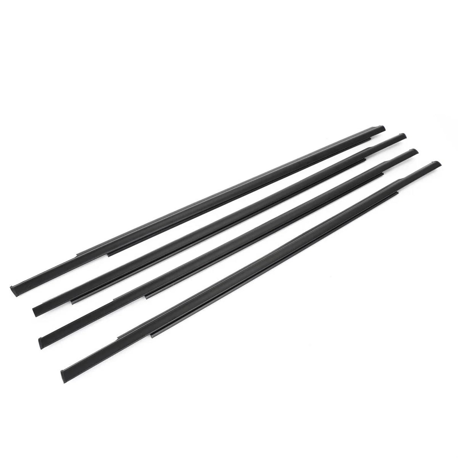 Guarnizioni Finestrini Auto 4 Pezzi, Guarnizione Gomma Finestrini Esterni Auto, Striscia Pressione Impermeabile, Cintura Tenuta Modanatura per Mitsubishi Outlander 2007-2012, Nero