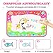 Water Doodle Mat, Aqua Magic Mat Water Drawing Mat Toddlers Painting Board Writing Pad Educational Learning Toy in 6 Colors with 2 Magic Pens for Boys Girls Age 2 3 4 5 6+ Years Old, 34