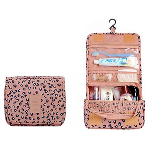 CalorMixs Hanging Toiletry Bag-Travel Organizer Cosmetic Wash Make Up Bag Case for Women Men Toiletry Kit Cosmetic Bag Travel Accessories with Hanging Hook