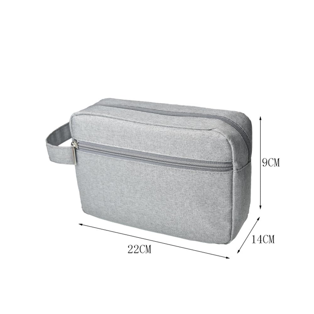 Borsa da Toilette di Grande capacità, Portatile, per Uomo, Donna, con Articoli da Toilette Essenziali, Impermeabile, a Mano.