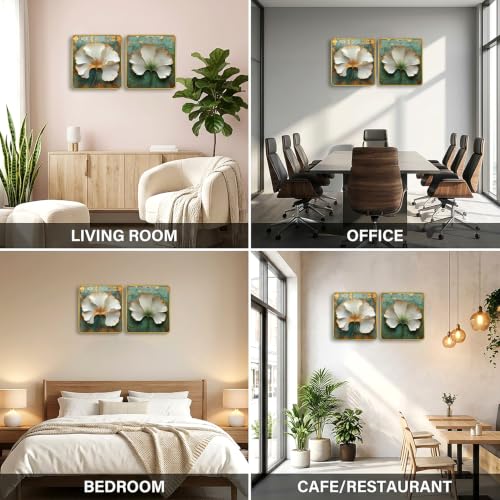 Image of RANDOM Premium Square Wall Painting Set of 2, 38 x 38 cm (Premium Painting)