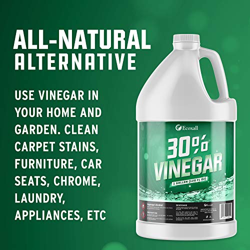 Premium Grade - 30% Pure Vinegar - 1 Gallon - 100% Natural Concentrated Cleaner - 450 Grain - Industrial Strength - Excellent Bleach and Ammonia Alternative - Ecoxall Chemicals - Thumbnail 5