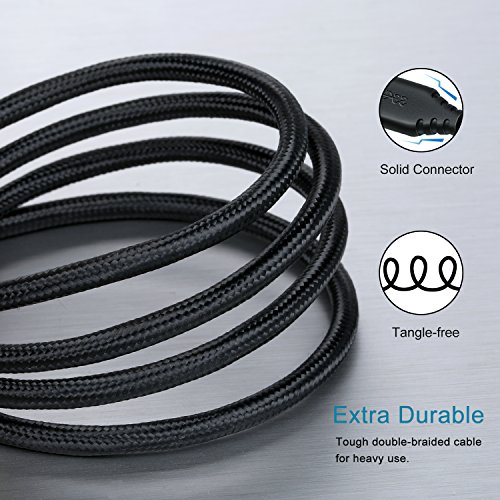 Besgoods Usb 3.0 Cable Male To Male, 2-Pack Braided 6Ft Usb To Usb Cable Type A Male Double End Usb Cord Compatible Hard Drive Enclosures, Dvd Player, Laptop Cooler - Black #TOP4