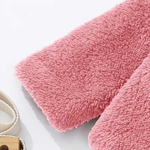 Fleeve Coat for Baby Boys Girls Long Sleeve Lapel Collar Thick Fuzzy Short Jacket Winter Warm Windproof Outwear4