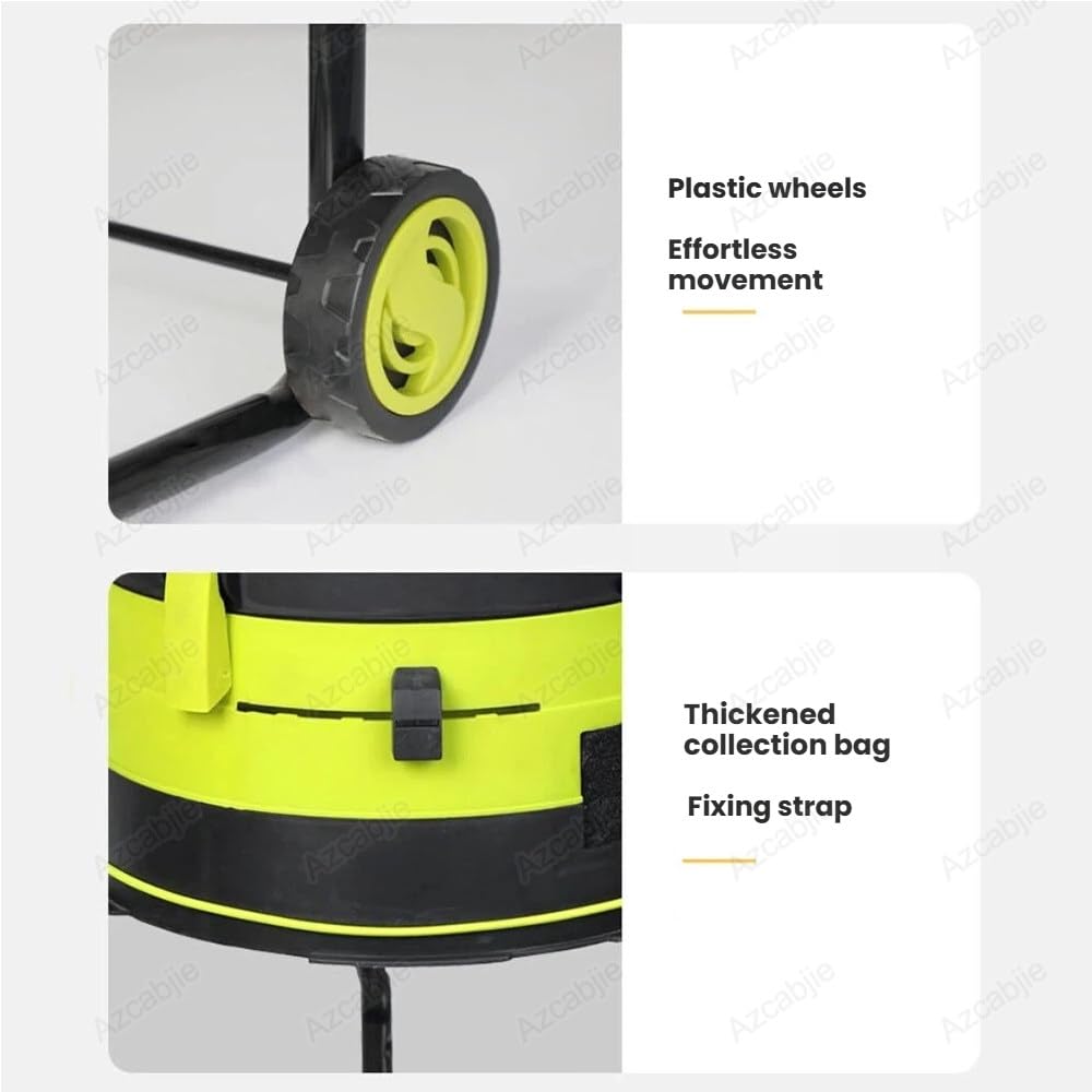 Broyeur De Feuilles Et Composteur Avec Sac De Rangement, Broyeur De Feuilles électrique De Jardin 2500 W, 8000 Tr/Min, Pour Le Nettoyage Du Jardin Et Le Compostage, Câble D'alimentation De 30 Mètres