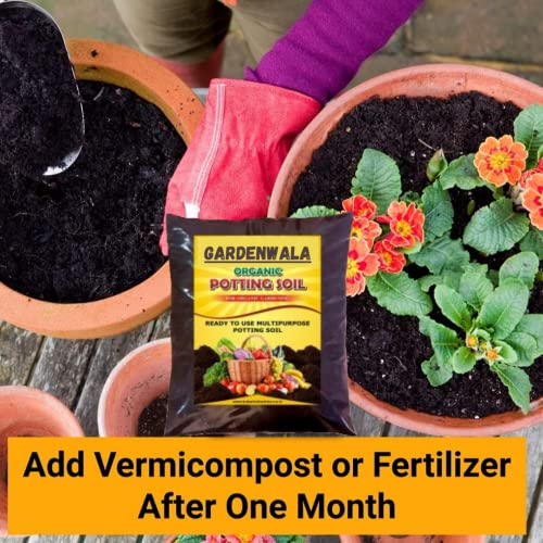 Image of Potting Mix Soil For All Plants-30 Kg Soil Less All Purpose Ready To Use Potting Mix 5 Kg Pack Of 6Made With Vermicompost /Neem Cake /Potash /River Sand /Bone Meal