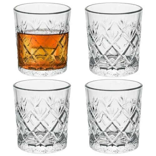 GEEZY 230ml Crystal Whisky Glasses Set