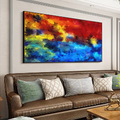 Impression toile moderne art abstrait aux couleurs éclatantes - 2