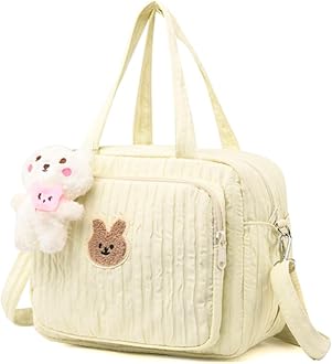 Lushandy Baby Diaper Bag Tote, Mommy Bag Cute Diaper Bags Crossbody Baby Bags for Girl Pañaleras Para Beb