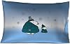 Funda de almohada estándar de satén sedoso de Snoopy de Peanuts, edición navideña, 20x30, para cabello y piel, producto con licencia oficial de Franco 1