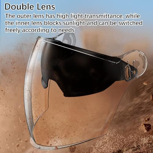 Casque ouvert classique anti transpiration avec circulation d'air - 5