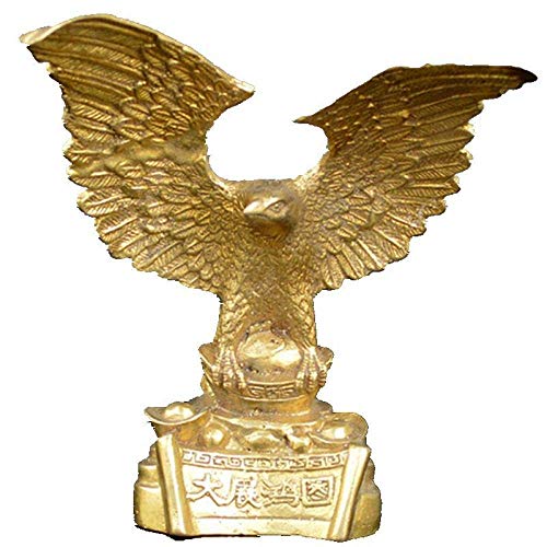 Aigle en laiton pur, une sculpture animale d'exception pour sublimer votre bureau