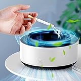 2 in 1 Multifunctional Ashtray - Air Purifier with Filter, Best for Home, Car or Office (White)