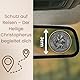 ELBKAISER – Christopherus Auto Magnet - Komm gut Heim – Heiliger Christophorus Auto Plakette fürs Auto – Schutzpatron Autofahrer – Christophorus für Auto – Heiliger Christophorus Auto - Schutzengel