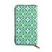 Produktbild JHGFG Kaleidoskop Digitale Kunst Struktur Muster Echtes Leder Geldbörse Lange Damen Geldbörse Handtasche Multi Kartenhalter Organizer Für Frauen Angepasst